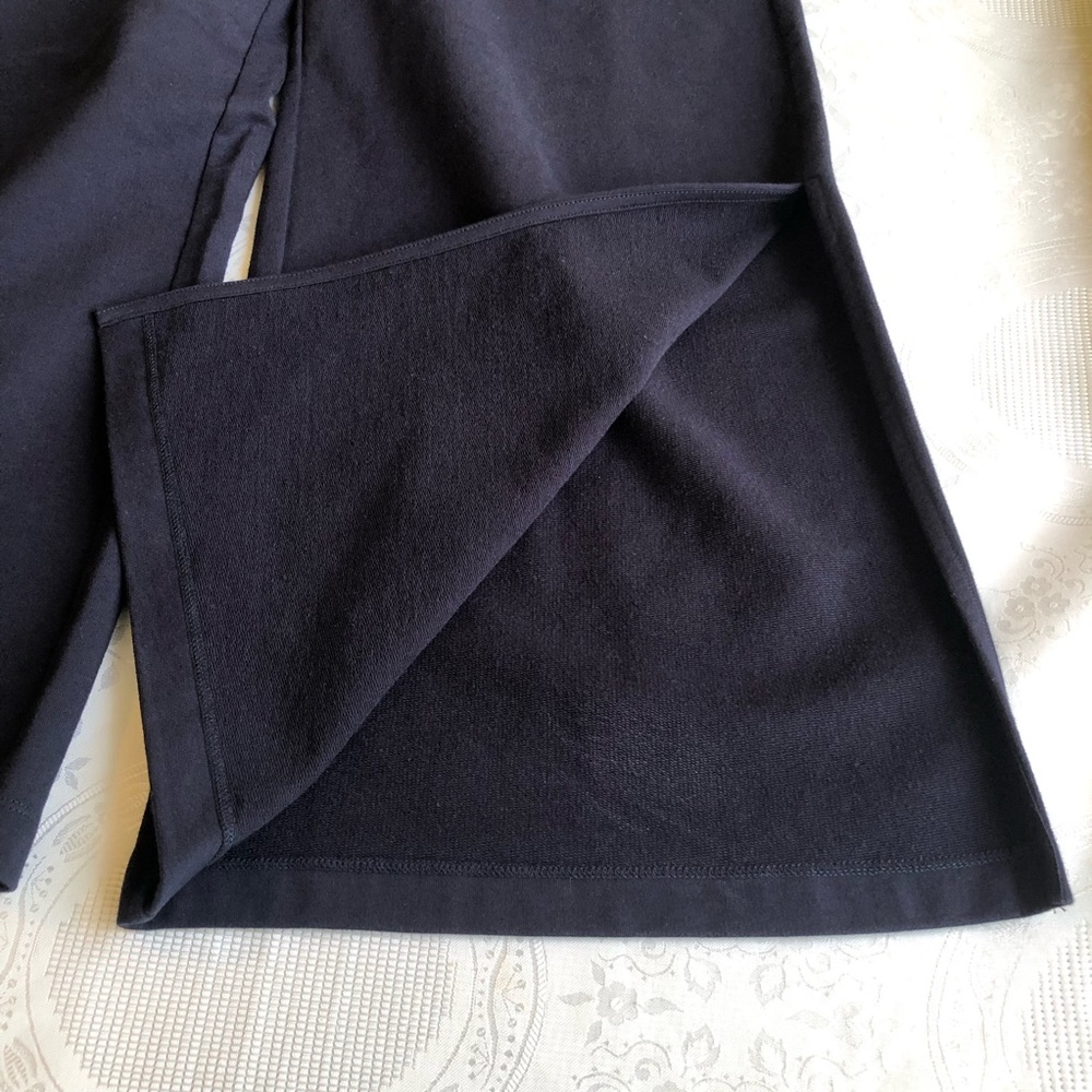 A/ X Armani Exchange Navy Blue Wide-Leg Slide-Bottom Lounge Pants Women’s Size S - Picture 11 of 16